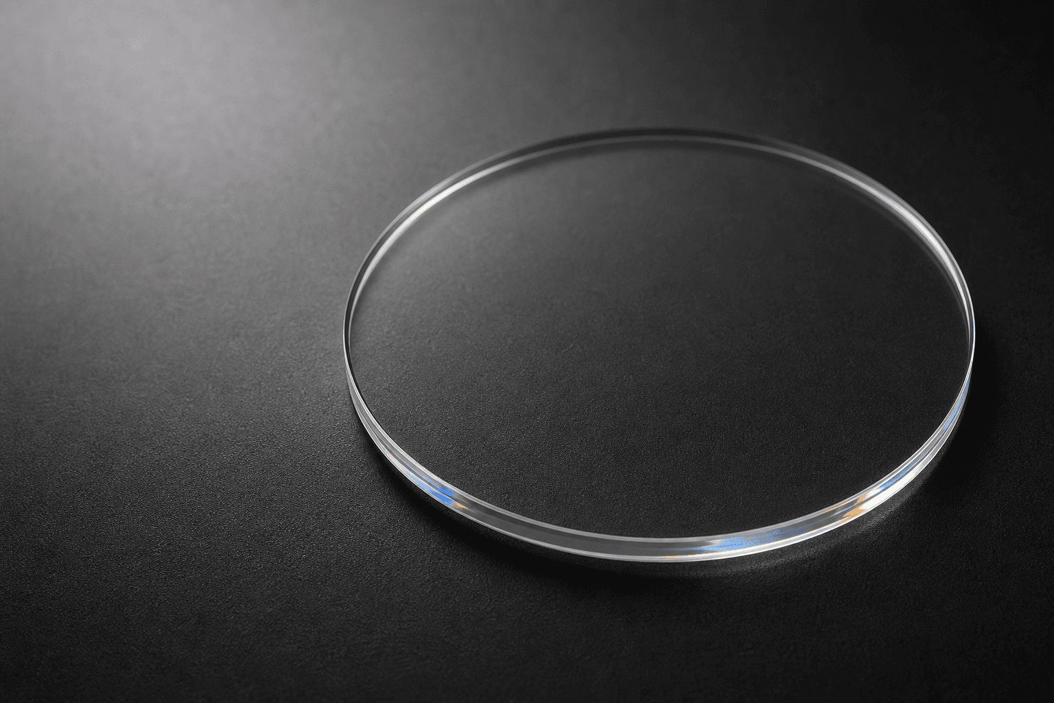 Transparent CVD polycrystalline diamond heat spreader disc — optical-grade thermal tile