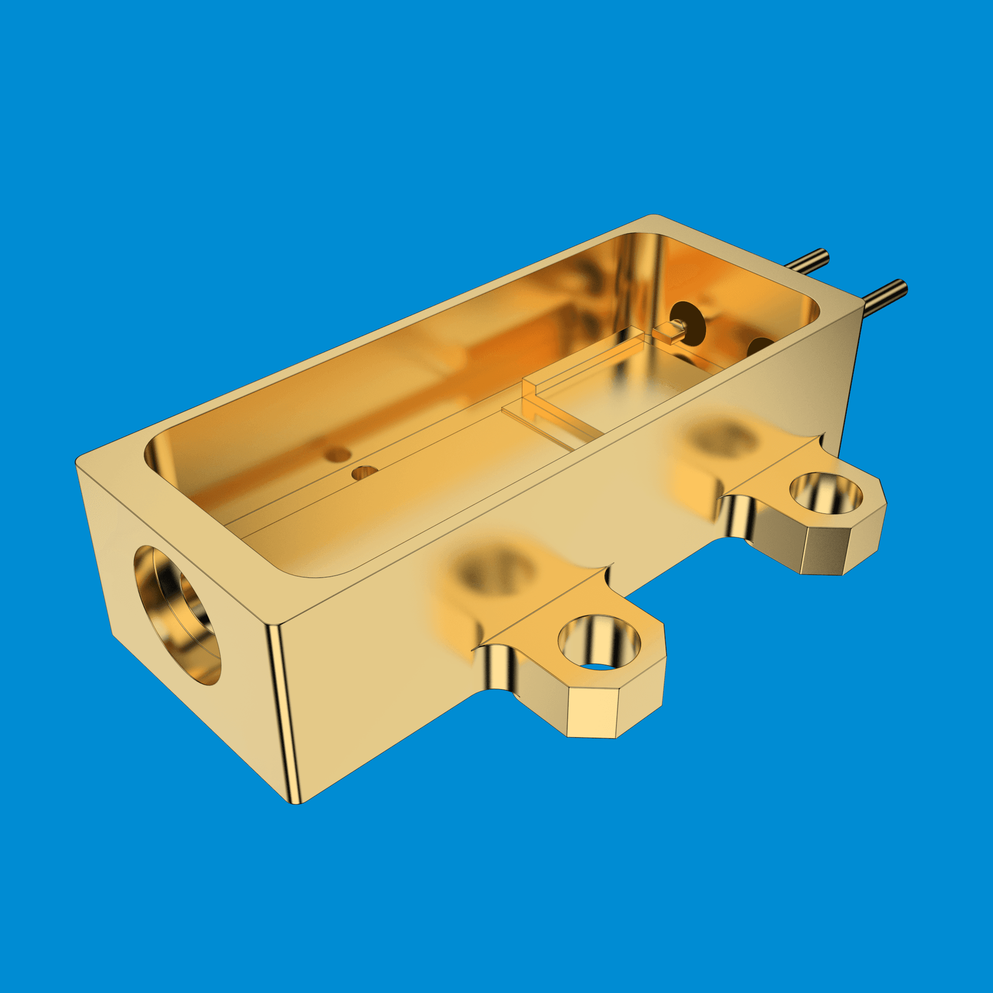 Erbium-Glass Laser Housing